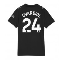 Manchester City Josko Gvardiol #24 Koszulka Wyjazdowa damskie 2025-26 Krótki Rękaw